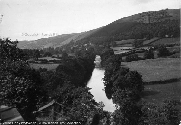 Photo of Glyndyfrdwy, River Dee Looking West c.1955