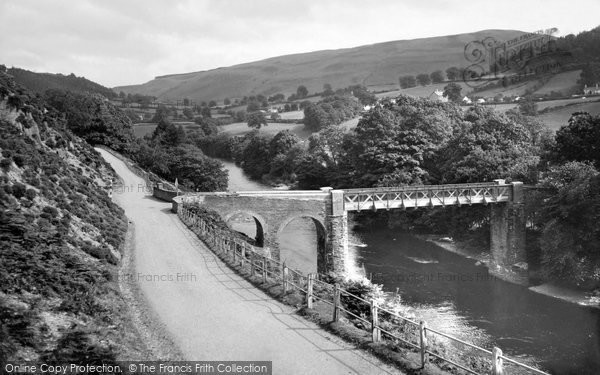 Photo of Glyndyfrdwy, The Bridge And Berwyn Mountain c.1955