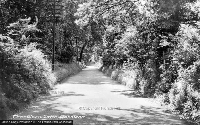 Photo of Gobowen, Tre Wern Lane c.1955