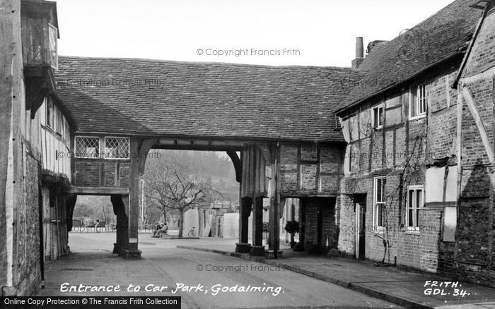 Photo of Godalming, Car Park Entrance c.1955