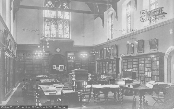 Photo of Godalming, Charterhouse, Library 1903