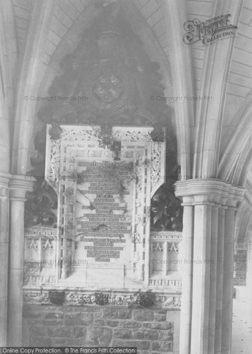 Photo of Godalming, Charterhouse, Tablet In Cloister 1903