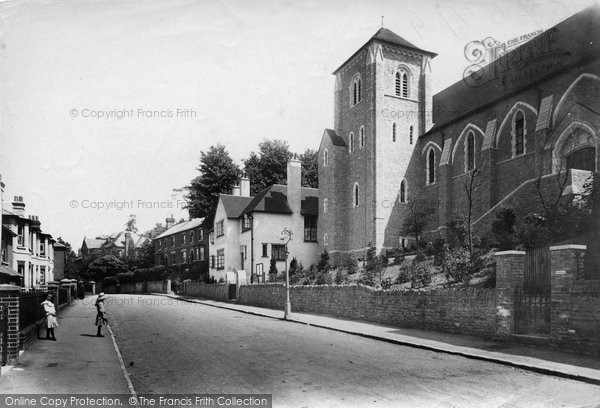 Photo of Godalming, Croft Road And Rc Church 1908
