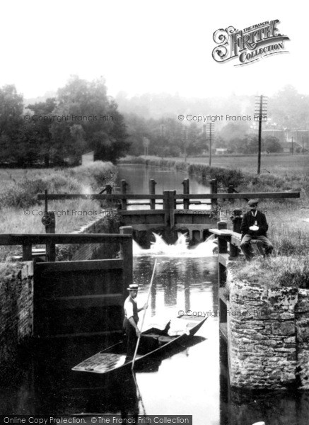 Photo of Godalming, Entering Catteshall Lock 1908