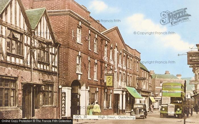 Photo of Godalming, High Street c.1955