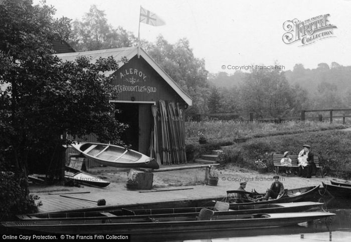 Photo of Godalming, Leroy's Boathouse 1908