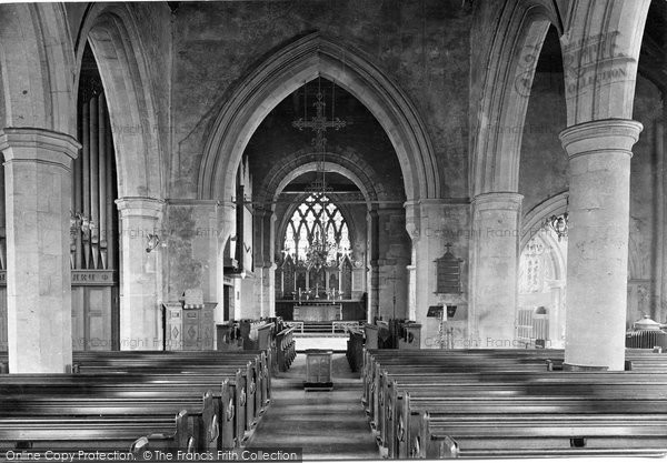 Photo of Godalming, Parish Church Interior 1922