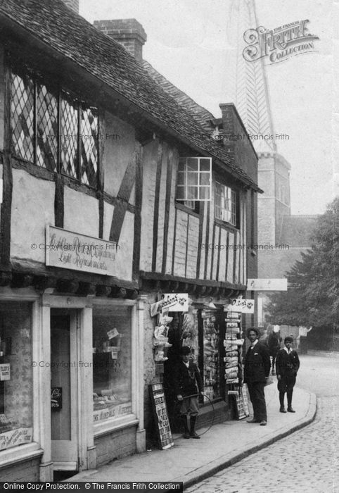 Photo of Godalming, Shop In Church Street 1906