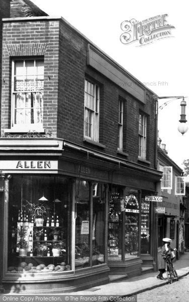 Photo of Godalming, Shop In Church Street 1906