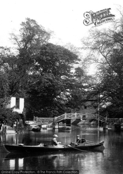 Photo of Godmanchester, Boating By The Island Hall Bridge 1901