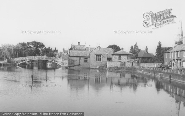 Photo of Godmanchester, River And Chinese Bridge c.1960