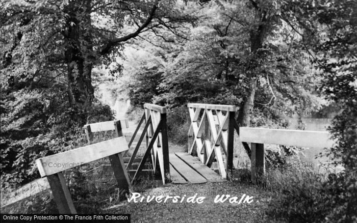 Photo of Godmanchester, Riverside Walk c.1955