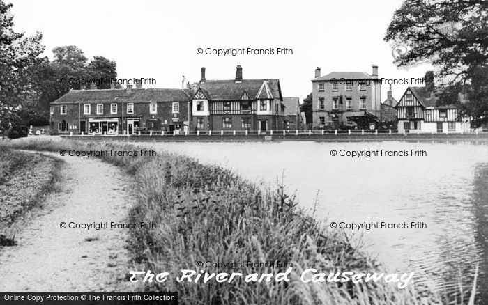 Photo of Godmanchester, The River And Causeway c.1955