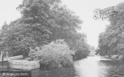 The River And Lock c.1950, Godmanchester