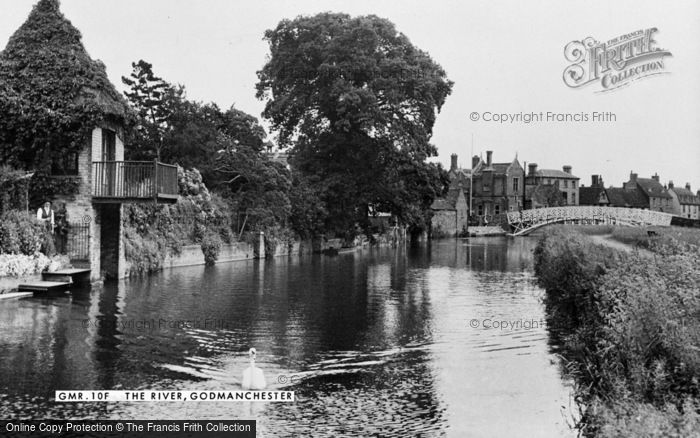 Photo of Godmanchester, The River c.1950