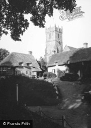 All Saints Church And Village c.1955, Godshill