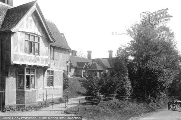 Photo of Godstone, Almshouses And Sand Lane 1895