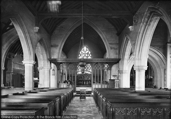Photo of Godstone, Church Interior 1909