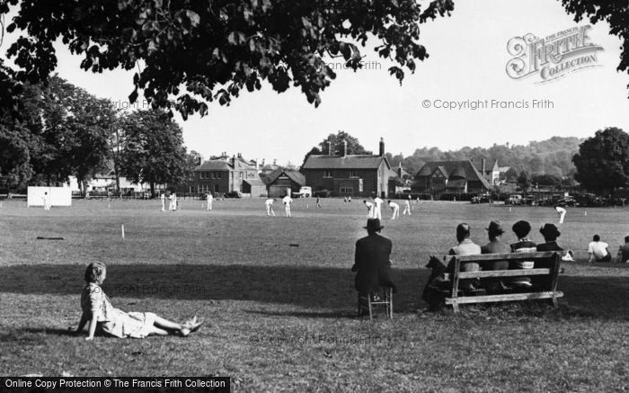 Photo of Godstone, Cricket On The Village Green c.1955