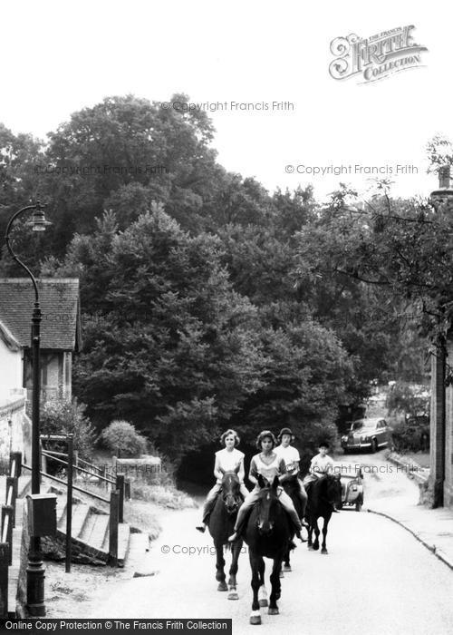 Photo of Godstone, Horse Riding In Church Lane c.1965
