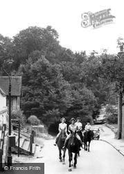 Horse Riding In Church Lane c.1965, Godstone