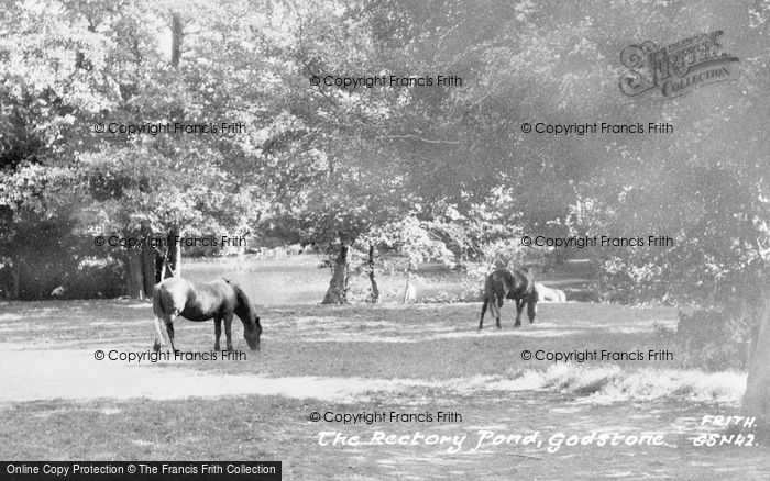 Photo of Godstone, The Rectory Pond c.1955