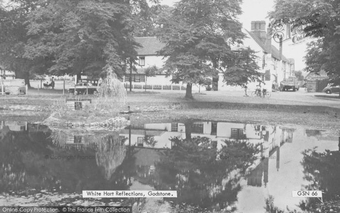 Photo of Godstone, White Hart Reflections c.1960