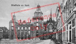 Stadhuis (Town Hall) And Church c.1935, Goes