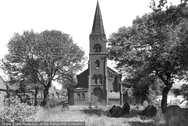 Photo of Goldenhill, St John's Church c.1955