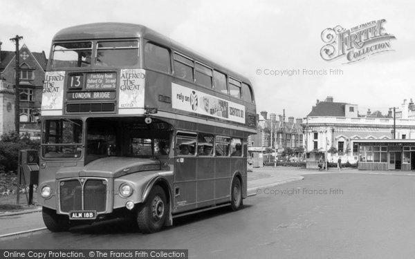 Photo of Golders Green, Double Decker Bus c.1960