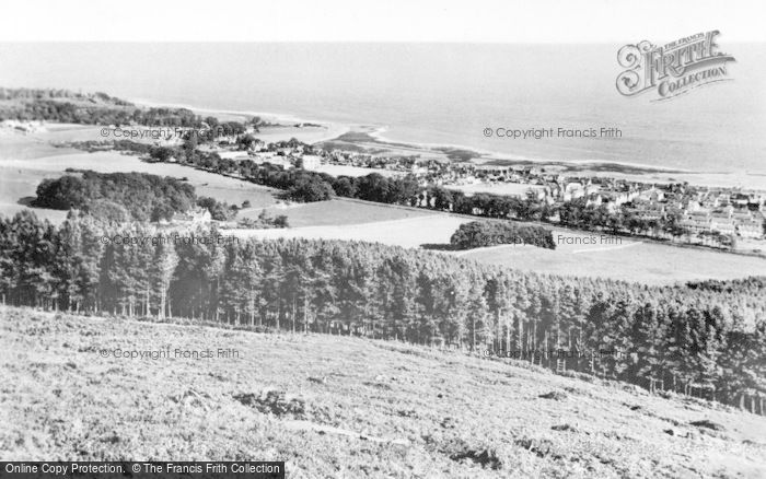 Photo of Golspie, And The Moray Firth From Ben Bhraggie c.1960
