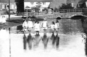 Girls Paddling In The River 1904, Gomshall