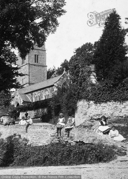 Photo of Goodleigh, Children By The Church 1894