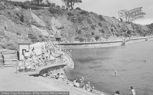 Photo of Goodrington, Cliff Walk c.1955