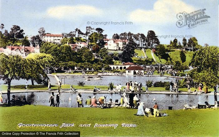 Photo of Goodrington, Park And Boating Lake c.1955