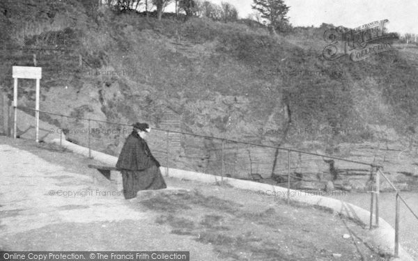 Photo of Goodrington, Promenade, A Lady On The Bench 1899