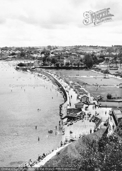 Photo of Goodrington, Seafront From Above c.1955
