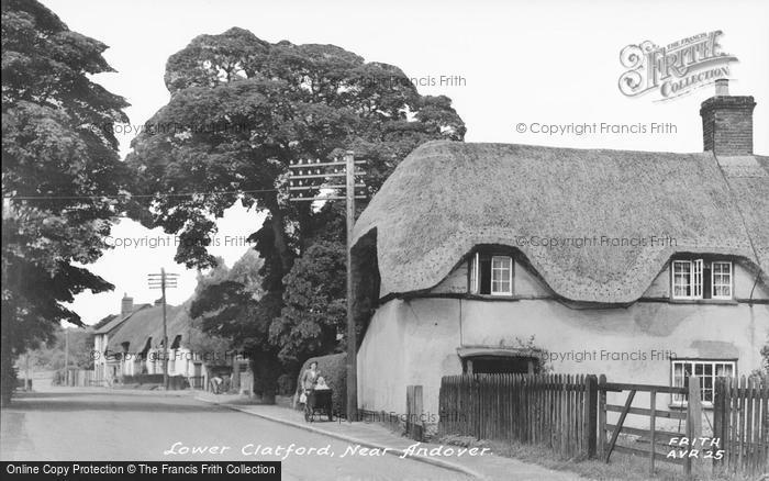 Photo of Goodworth Clatford, The Village c.1955