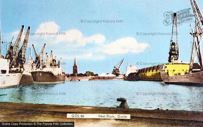 Photo of Goole, West Dock c.1965