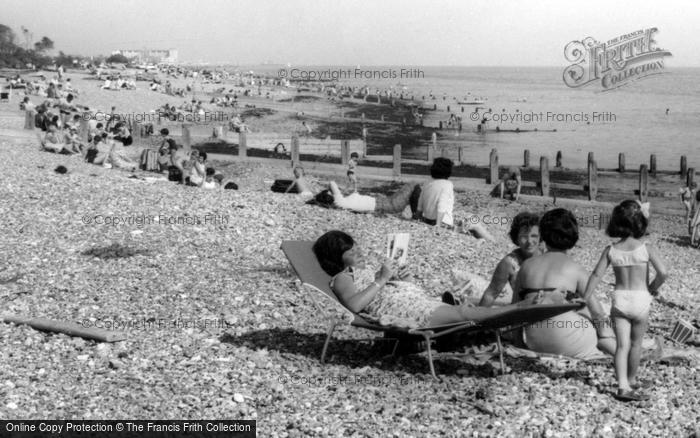 Photo of Goring By Sea, Sunbathing c.1965