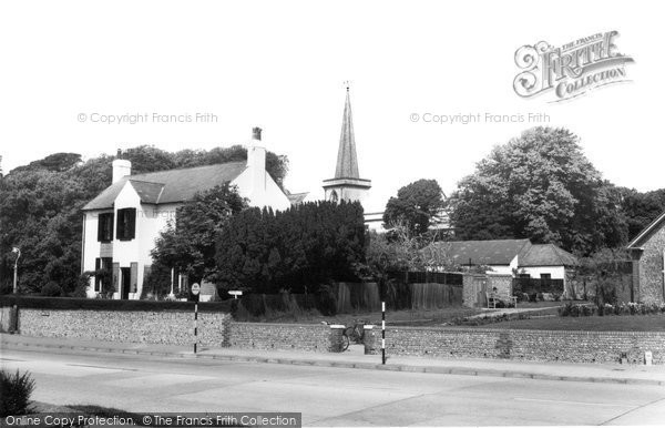 Photo of Goring By Sea, The Old Court House And St Mary's Church c.1960