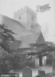 Church, North Porch And Tower 1909, Goring