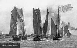 Gorleston, Sailing Boats, The Harbour 1894, Gorleston-on-Sea