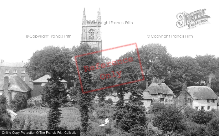 Photo of Gorran Churchtown, Cottages And Church 1890