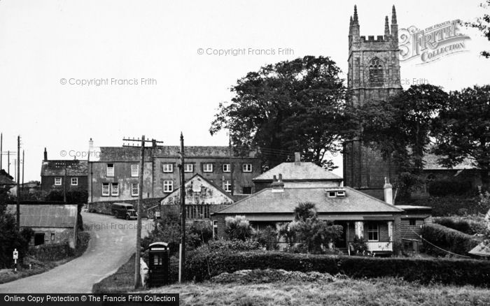 Photo of Gorran Churchtown, Village And Church c.1955