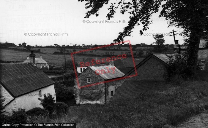 Photo of Gorran Churchtown, Village From The Church c.1955