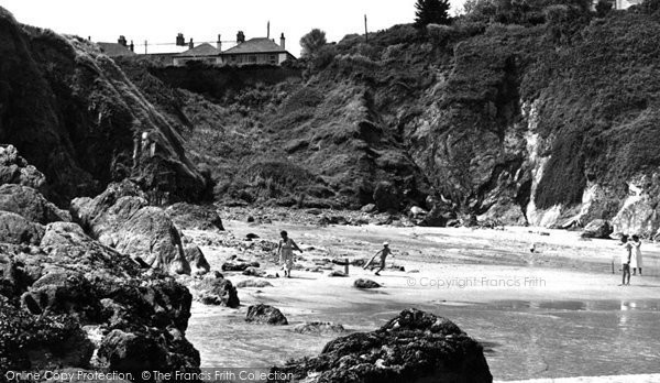 Photo of Gorran Haven, Beach And Cliffs c.1955