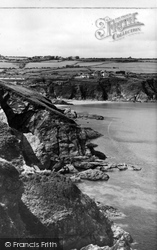 The Cliffs From The West c.1955, Gorran Haven