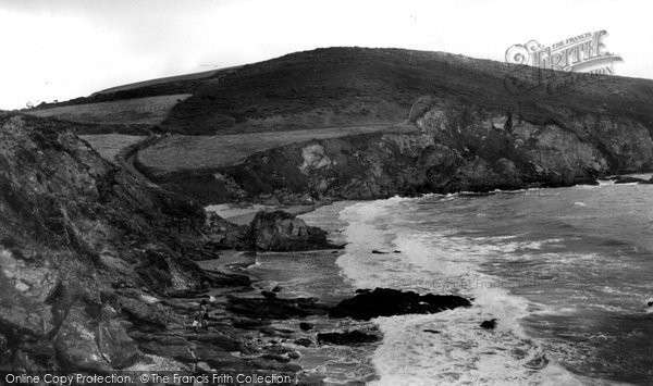 Photo of Gorran Haven, View From Natural Archway, Hemmick Bay c.1955