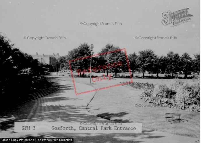 Photo of Gosforth, Central Park Entrance c.1955